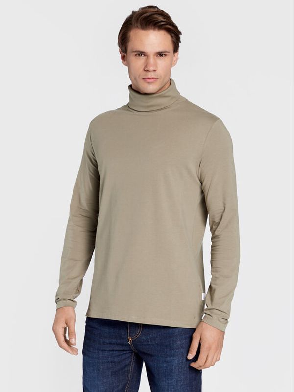 Lindbergh Lindbergh Тениска с дълъг ръкав 30-400126 Зелен Slim Fit