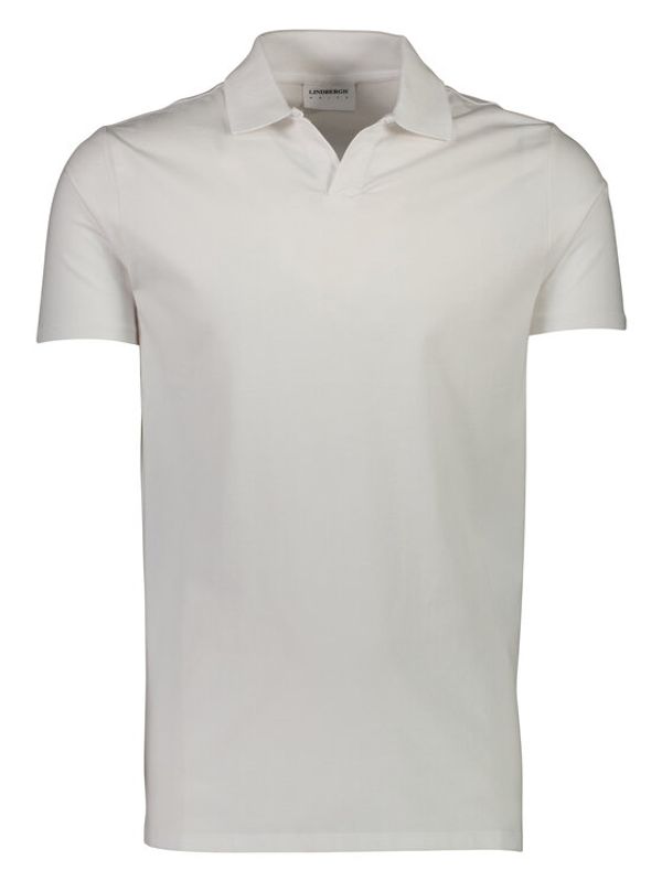 Lindbergh Lindbergh Тениска с яка и копчета 30-404010 Бял Relaxed Fit