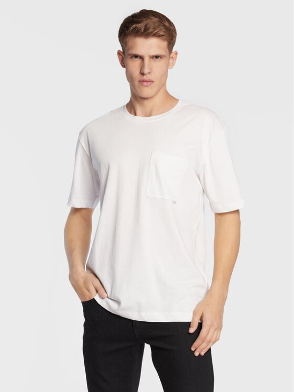 Lindbergh Lindbergh Тишърт 30-400026 Бял Oversize