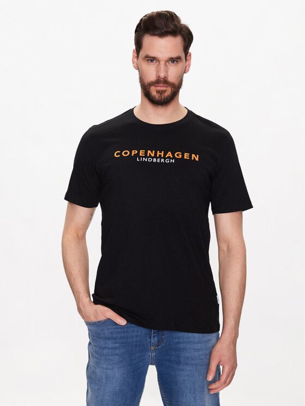 Lindbergh Lindbergh Тишърт 30-400200 Черен Regular Fit