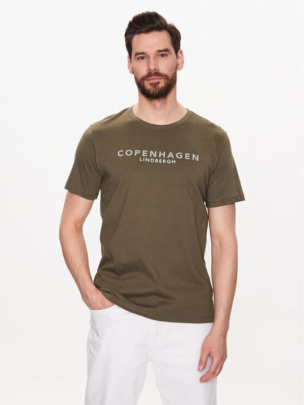 Lindbergh Lindbergh Тишърт 30-400200 Зелен Regular Fit