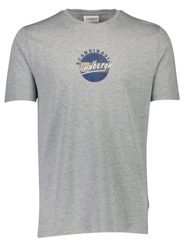 Lindbergh Lindbergh Тишърт 30-400212 Сив Relaxed Fit