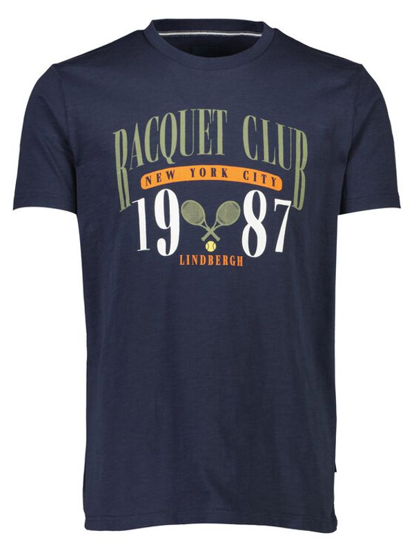 Lindbergh Lindbergh Тишърт 30-420142 Тъмносин Relaxed Fit