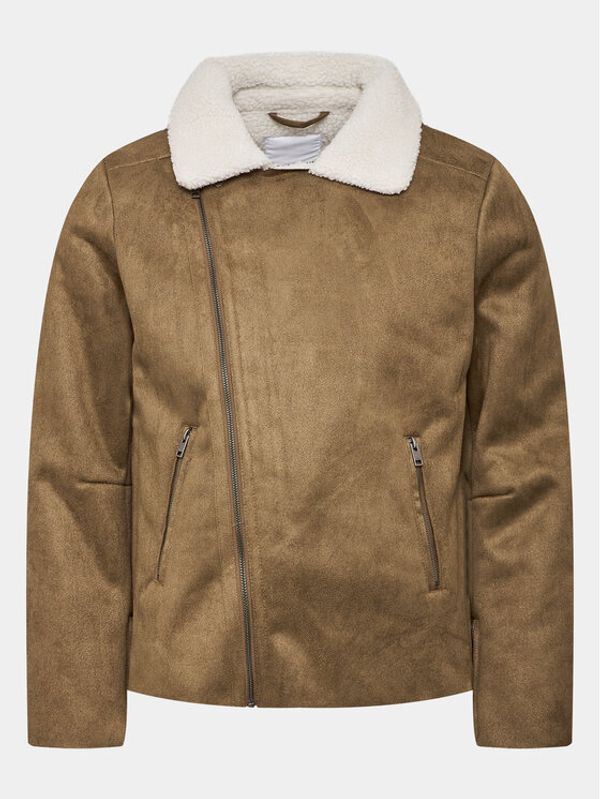 Lindbergh Lindbergh Яке от имитация на кожа 30-30053A Бежов Slim Fit