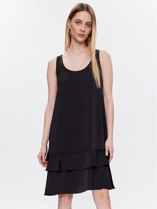 Liu Jo Beachwear Liu Jo Beachwear Коктейлна рокля VA3101 T3416 Черен Relaxed Fit