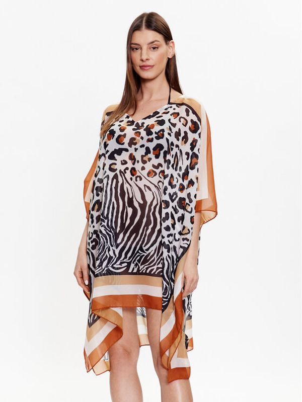 Liu Jo Beachwear Liu Jo Beachwear Пончо VA3001 T4902 Бежов Relaxed Fit