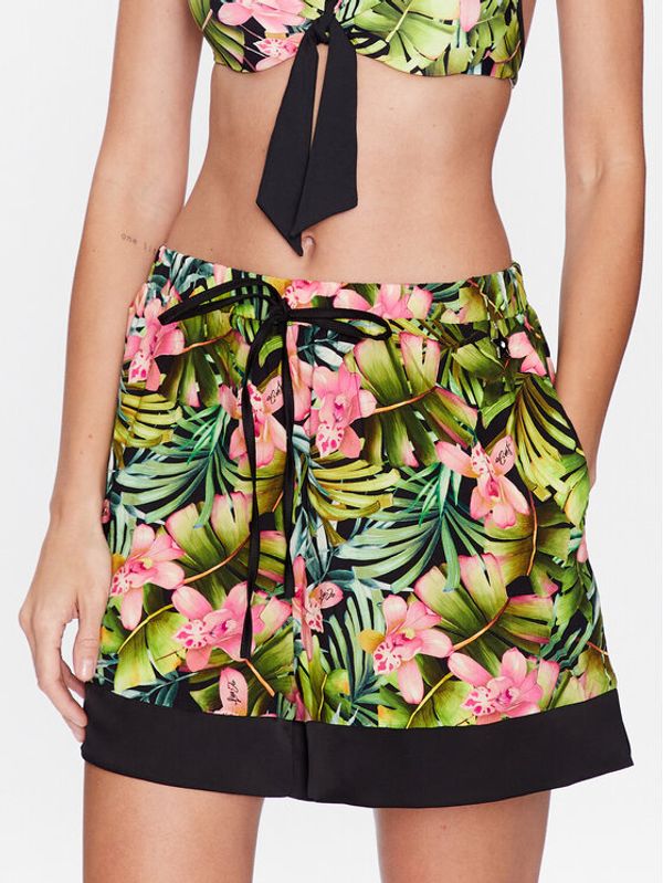 Liu Jo Beachwear Liu Jo Beachwear Шорти от плат VA3008 T3347 Зелен Regular Fit