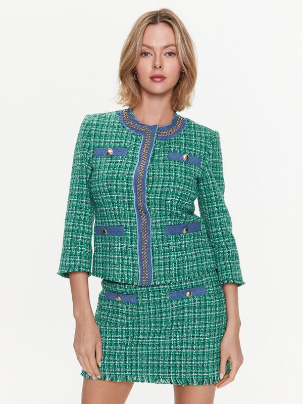 Liu Jo Liu Jo Блейзър WA3189 T3368 Зелен Regular Fit