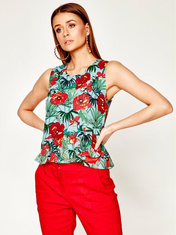 Liu Jo Liu Jo Блуза FA0412 T5975 Зелен Regular Fit