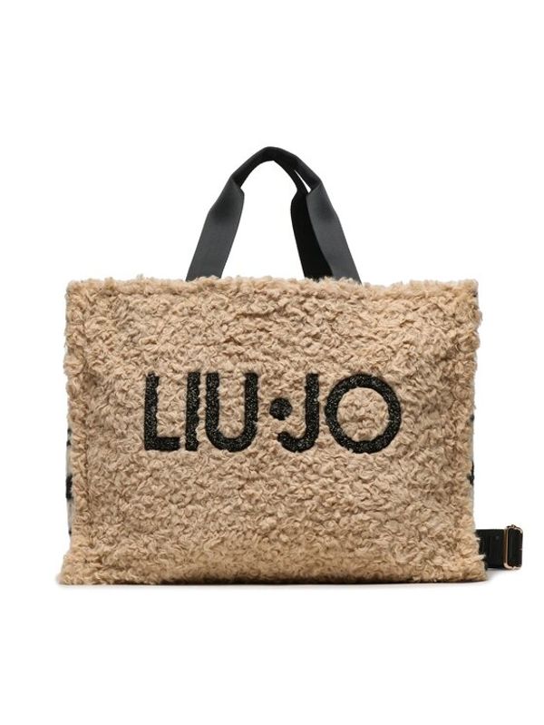 Liu Jo Liu Jo Дамска чанта L Tote Fake Fur 2F3099 E0305 Бежов