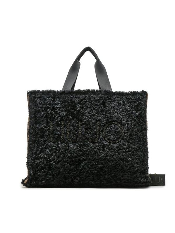 Liu Jo Liu Jo Дамска чанта L Tote Fake Fur 2F3099 E0305 Черен