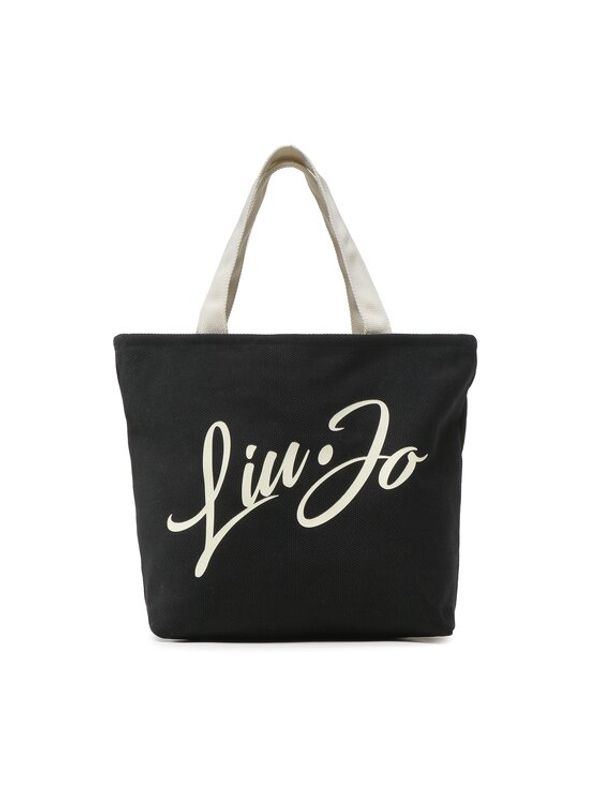 Liu Jo Liu Jo Дамска чанта Tote M Canvas VA3164 T0300 Черен