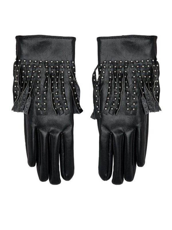 Liu Jo Liu Jo Дамски ръкавици Guanti Con Frange 2F3157 E0003 Черен