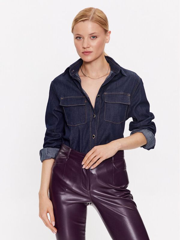 Liu Jo Liu Jo дънкова риза UF3161 D4555 Тъмносин Regular Fit