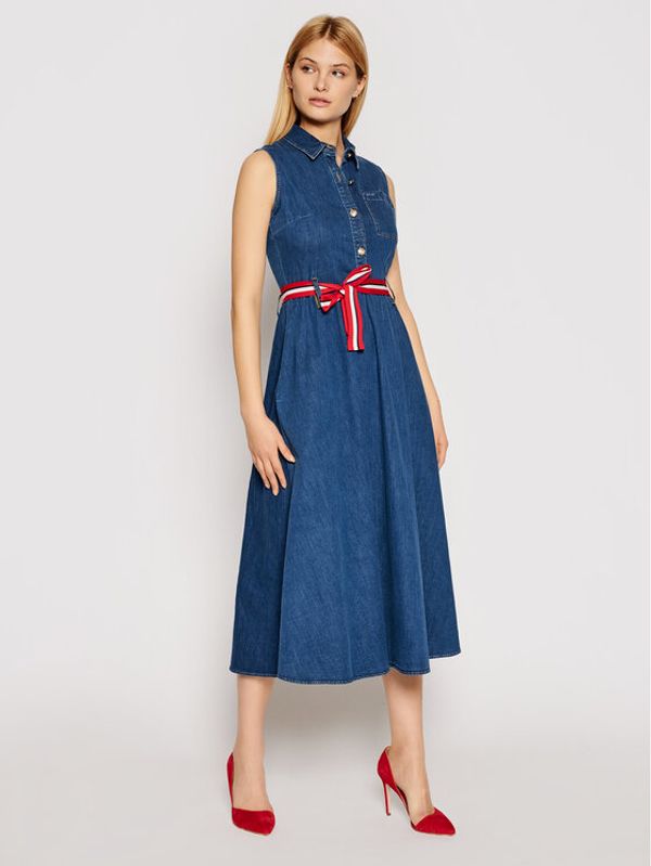 Liu Jo Liu Jo Дънкова рокля UA1168 D4435 Тъмносин Regular Fit