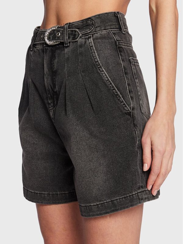 Liu Jo Liu Jo Дънкови шорти UF2074 D4623 Сив Relaxed Fit