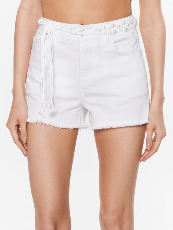 Liu Jo Liu Jo Дънкови шорти WA3229 T4033 Бял Regular Fit