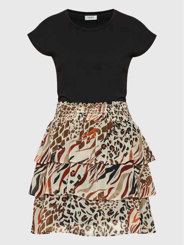 Liu Jo Liu Jo Ежедневна рокля WA2280 J7821 Черен Regular Fit