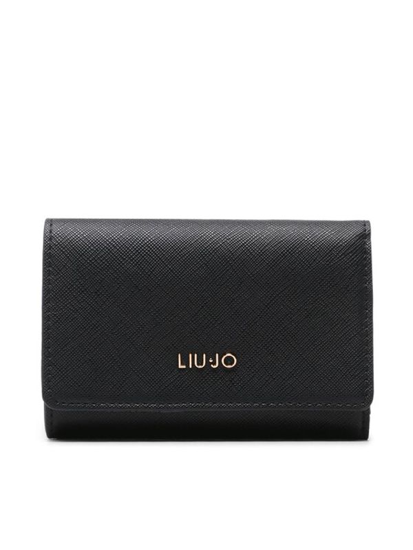 Liu Jo Liu Jo Голям дамски портфейл Ecs M Trifold AA3279 E0087 Черен