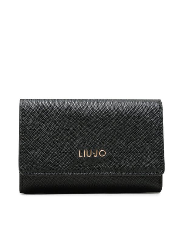 Liu Jo Liu Jo Голям дамски портфейл Ecs M Trifold AF3384 E0087 Черен