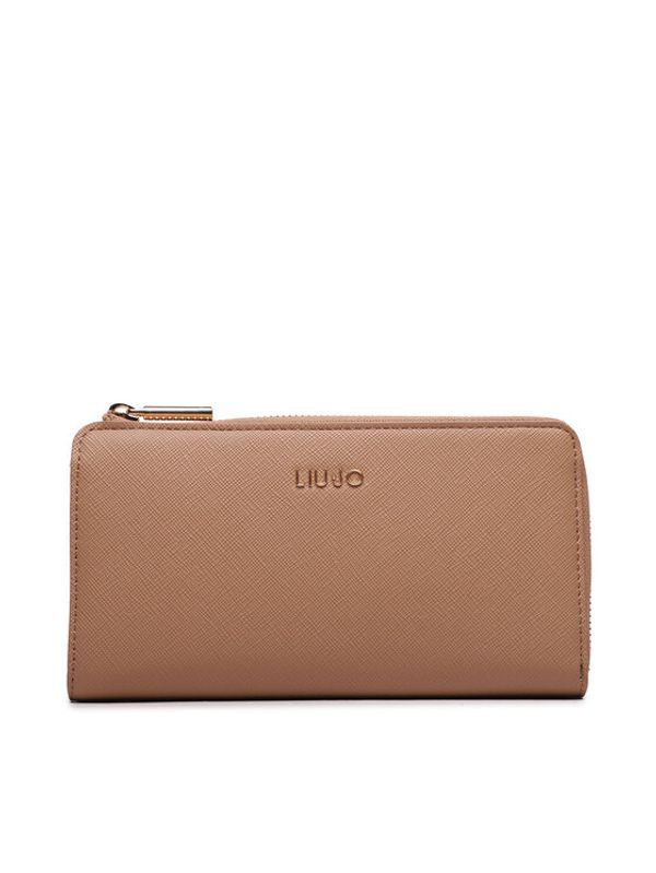 Liu Jo Liu Jo Голям дамски портфейл Ecs Xl Zip Around AF3381 E0087 Кафяв