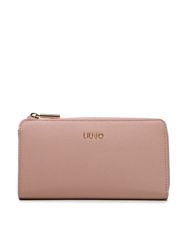 Liu Jo Liu Jo Голям дамски портфейл Ecs Xl Zip Around AF3381 E0087 Розов