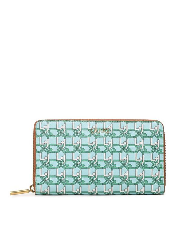 Liu Jo Liu Jo Голям дамски портфейл Xl Zip Around AA3331 E0538 Син