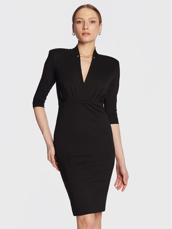 Liu Jo Liu Jo Коктейлна рокля CA3091 J1881 Черен Slim Fit