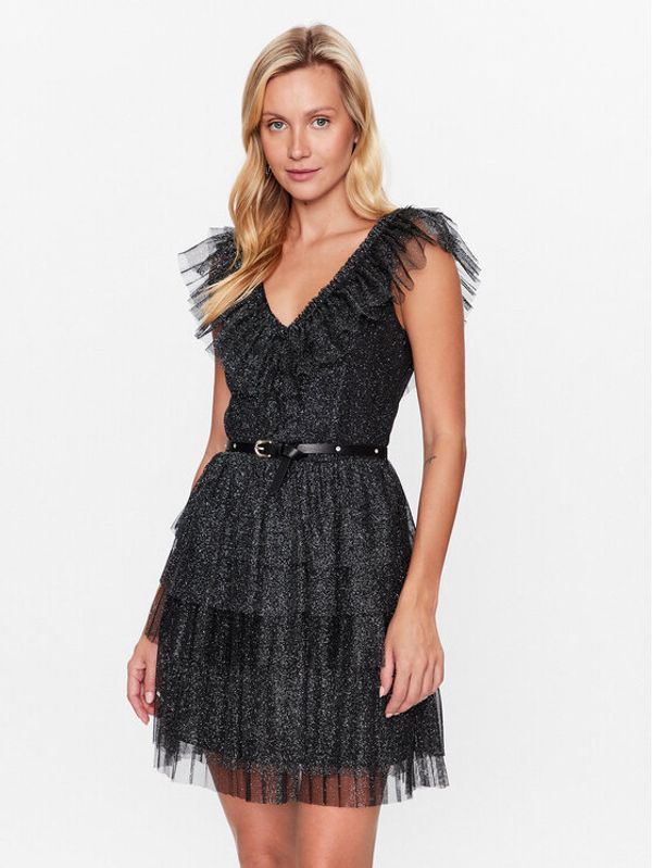 Liu Jo Liu Jo Коктейлна рокля WA3322 J4502 Черен Regular Fit