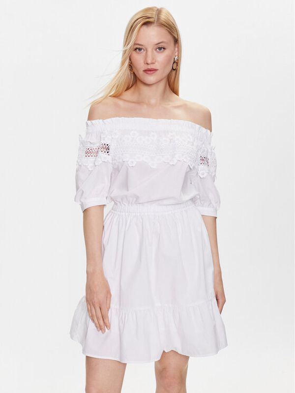 Liu Jo Liu Jo Лятна рокля WA3172 T4853 Бял Regular Fit