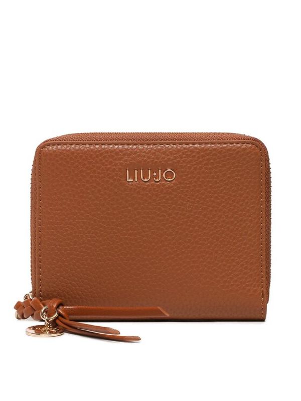 Liu Jo Liu Jo Малък дамски портфейл Ecs M Zip Around AA3296 E0086 Кафяв