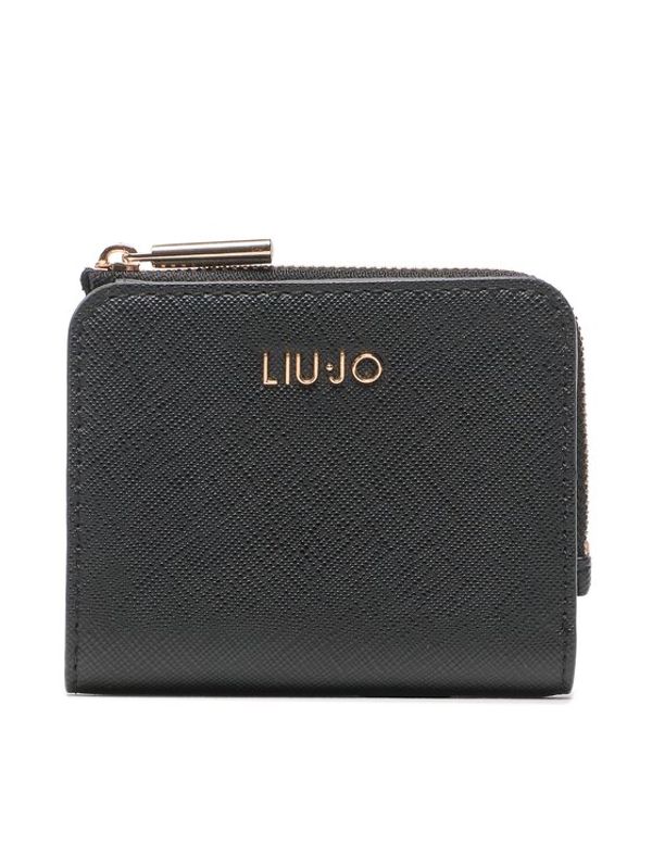 Liu Jo Liu Jo Малък дамски портфейл Ecs Xs Zip Around AA3275 E0087 Черен