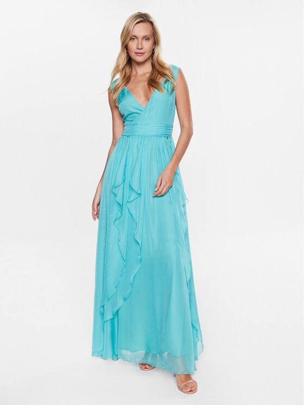 Liu Jo Liu Jo Официална рокля CA3384 T3384 Зелен Regular Fit