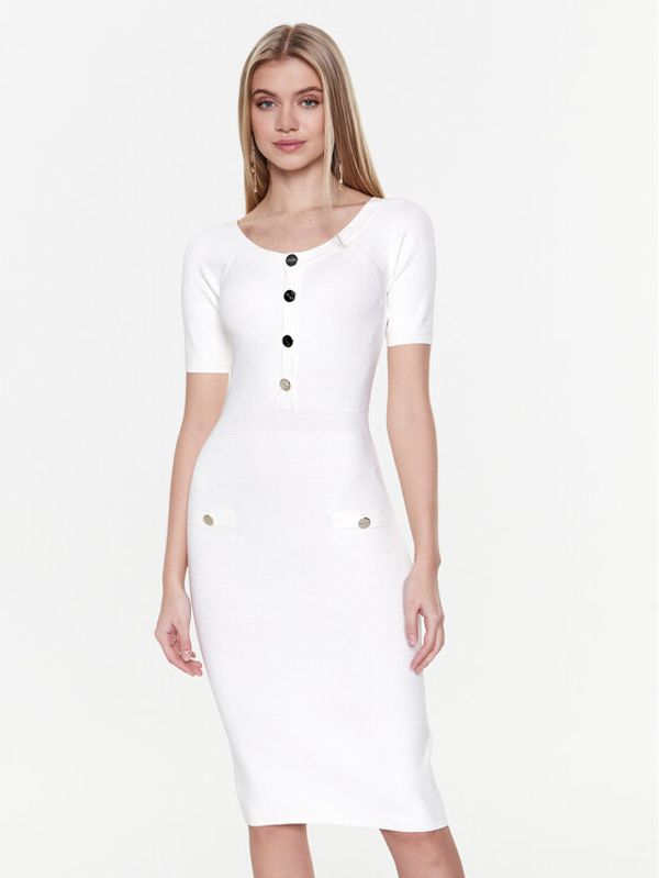 Liu Jo Liu Jo Плетена рокля CA3088 MS49I Бял Slim Fit