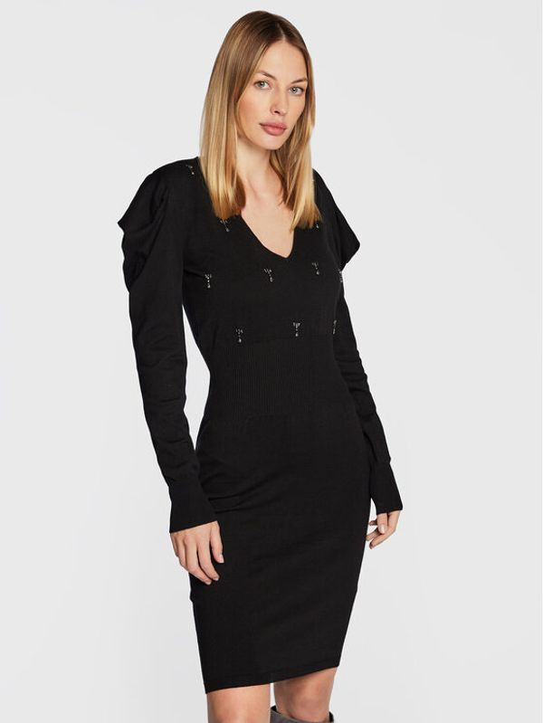 Liu Jo Liu Jo Плетена рокля CF2099 MS99E Черен Regular Fit