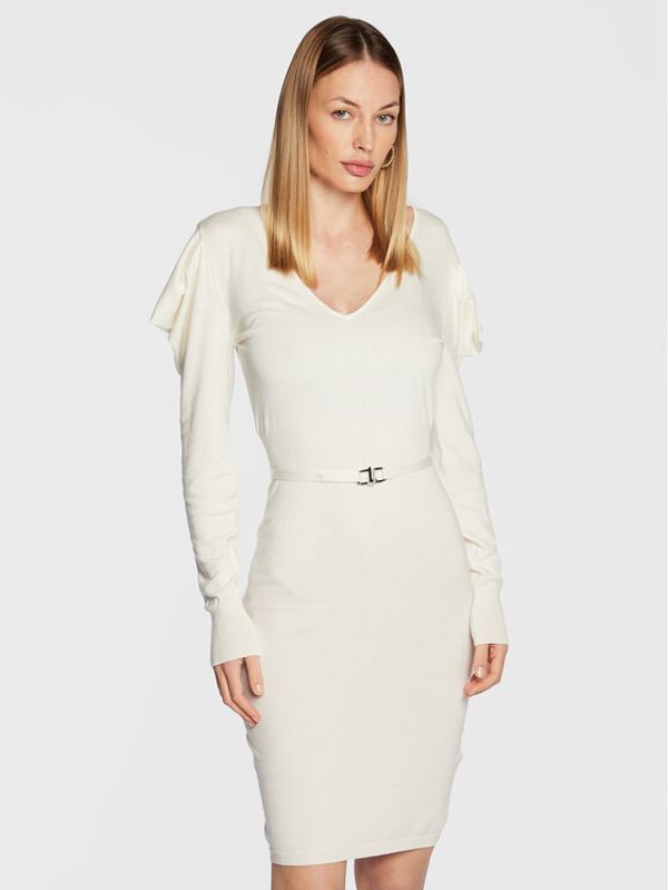 Liu Jo Liu Jo Плетена рокля CF2099 MS99E Екрю Regular Fit