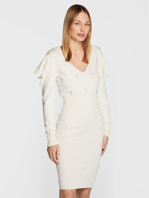 Liu Jo Liu Jo Плетена рокля CF2099 MS99E Екрю Regular Fit