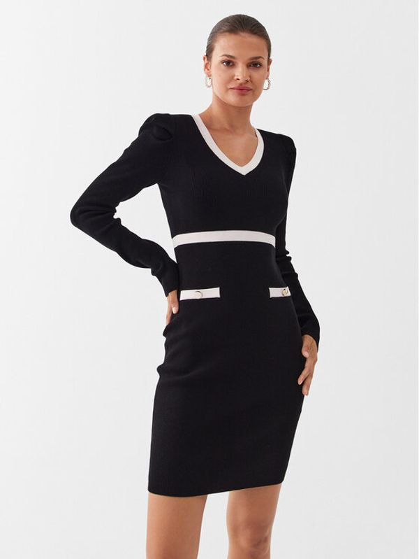 Liu Jo Liu Jo Плетена рокля CF3013 MS99E Черен Slim Fit