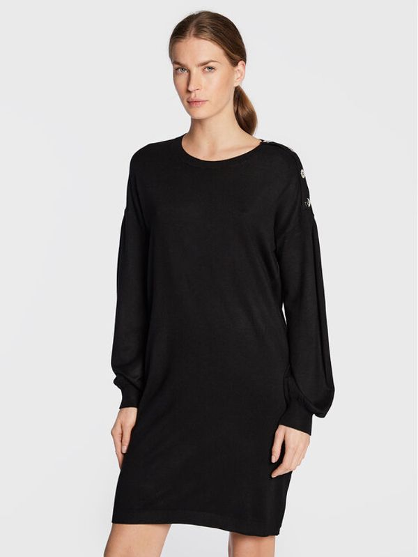 Liu Jo Liu Jo Плетена рокля WF2441 MA49I Черен Regular Fit