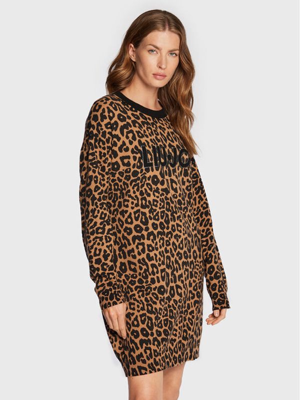 Liu Jo Liu Jo Плетена рокля WF2452 MS14G Кафяв Regular Fit