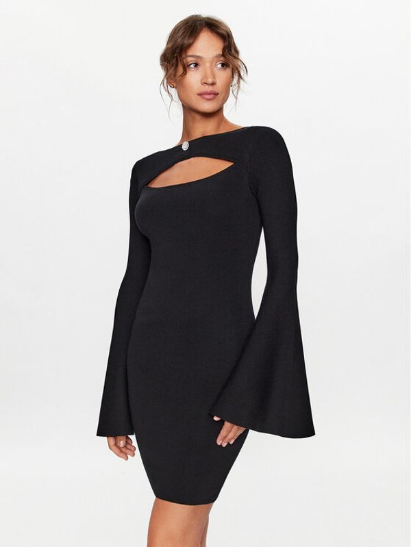 Liu Jo Liu Jo Плетена рокля WF3123 MS49I Черен Slim Fit