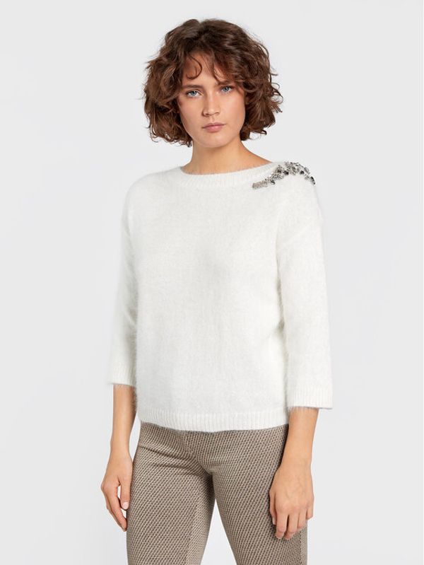 Liu Jo Liu Jo Пуловер CF2173 MA97L Бял Regular Fit