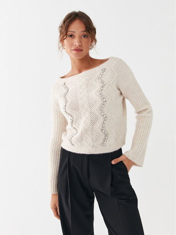 Liu Jo Liu Jo Пуловер CF3067 MA84N Бежов Relaxed Fit