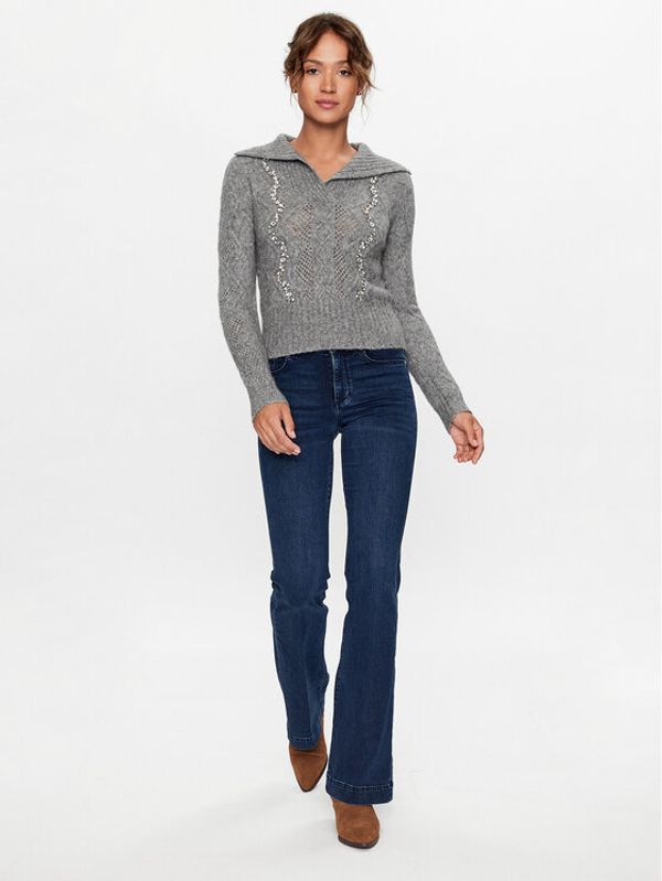 Liu Jo Liu Jo Пуловер CF3069 MA84N Сив Regular Fit