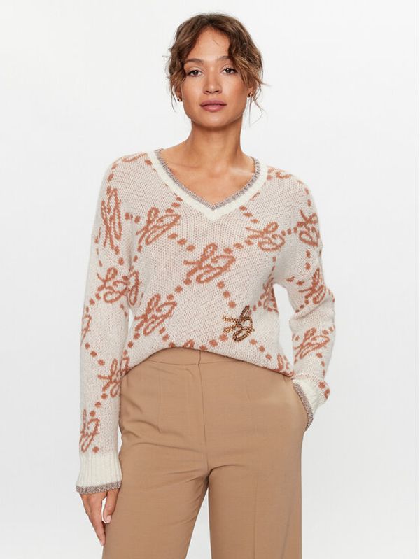 Liu Jo Liu Jo Пуловер MF3227 26054 Бежов Regular Fit