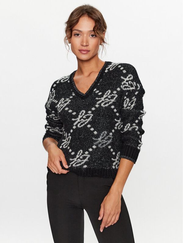 Liu Jo Liu Jo Пуловер MF3227 26054 Черен Regular Fit