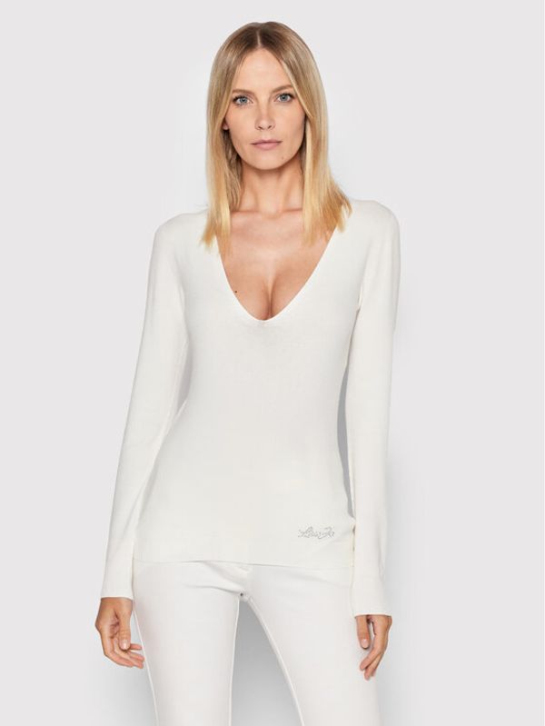 Liu Jo Liu Jo Пуловер WF2506 MA14N Бял Regular Fit