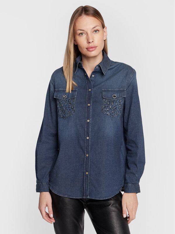 Liu Jo Liu Jo Риза UF2107 D4555 Син Regular Fit