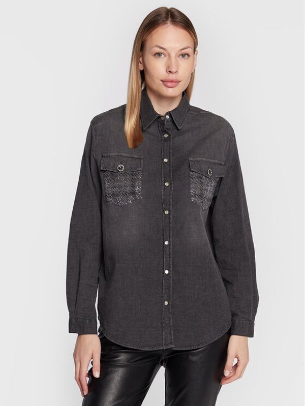 Liu Jo Liu Jo Риза UF2107 D4555 Сив Regular Fit