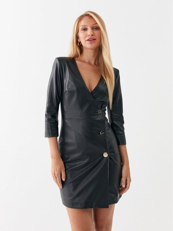 Liu Jo Liu Jo Рокля от имитация на кожа CF3031 E0624 Черен Slim Fit